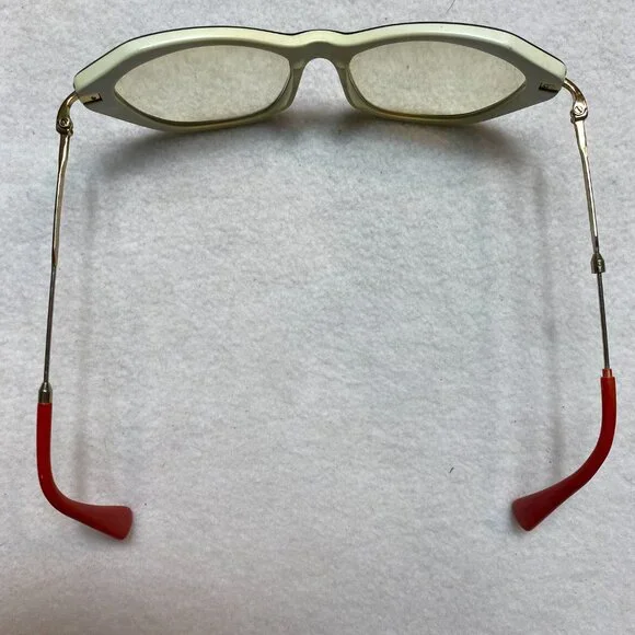 Miu Miu BP17678402 Eyeglasses Red Black Gold Cats Eye - Picture 15 of 16